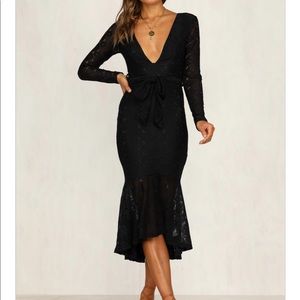 Black lace dress